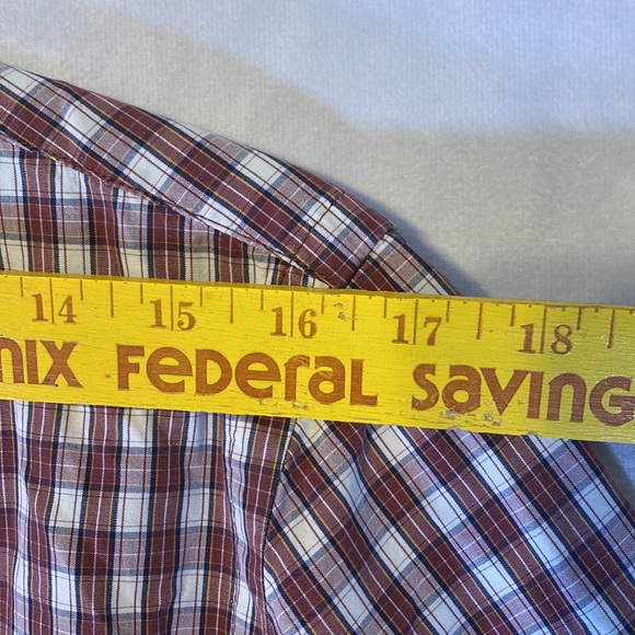 Abercrombie & Fitch Mens L Plaid Button Down Shirt Pink Moose - Picture 5 of 8